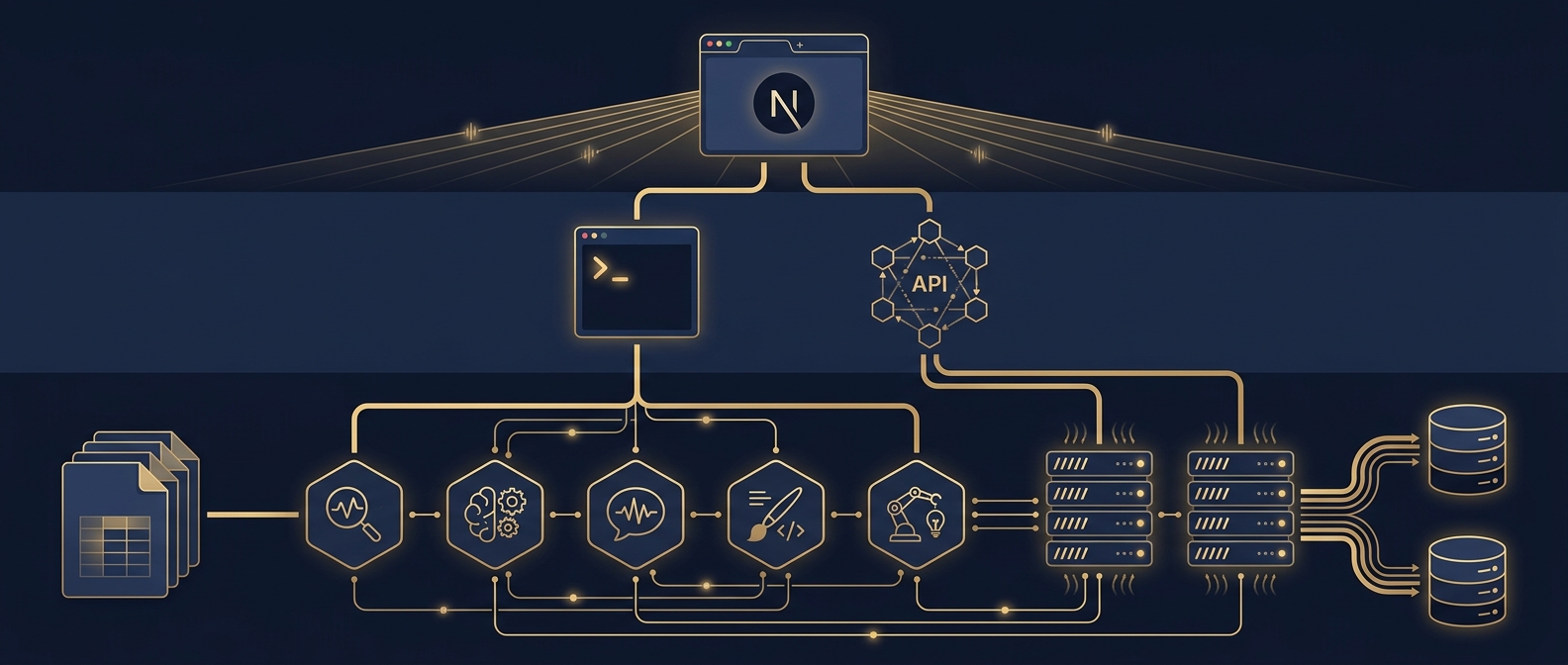 System architecture — skills, agents, and MCP servers